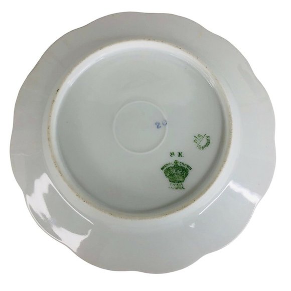 5 Crown Imperial Salad Plates Made Bavaria Germany Floral 7 3/4” CIM18 Porcelain - Picture 3 of 12